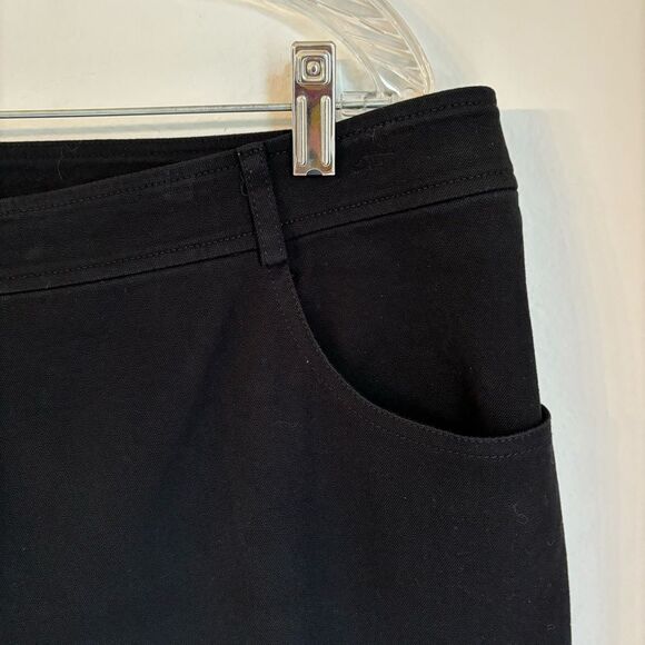 St. John Women’s black wide leg stretch jeans size 16 - EUC! - Picture 4 of 11